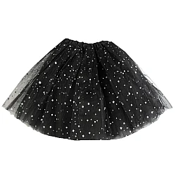 Fustă de carnaval cu paiete - Negru (1 Bucată)