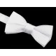 Papion satinat copii - Alb (1 Bucată)
