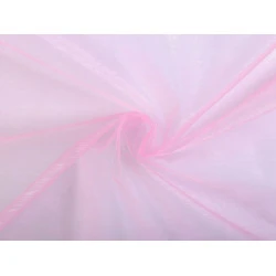 Organza rigidă - Roz mediu (1 Metru)