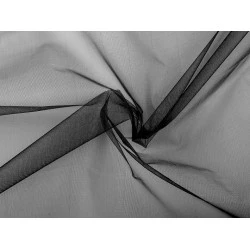 Organza rigidă - Negru (1 Metru)