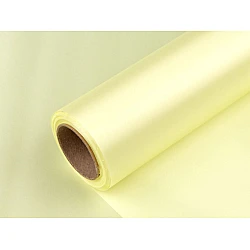 Satin, lățime 36 cm - Galben pal (9 Metri)