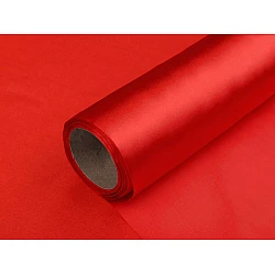 Satin, lățime 36 cm - Roșu (9 Metri)