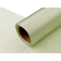 Satin, lățime 14 cm - Verde tei (9 Metri)