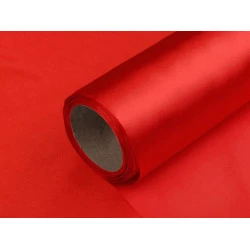 Satin, lățime 14 cm - Roșu (9 Metri)