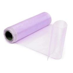 Organza, lățime 21 cm - Lila (9 Metri)
