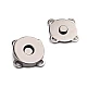 Închizatori / capse magnetice de cusut, ø18 mm - Nichel (5 Seturi)