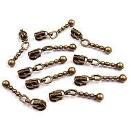 Cursor fermoar spiralat, no 3 - Alamă antică (10 Bucăți)