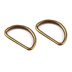 Inel metalic tip d, lățime 32 mm - Alamă antică (10 Bucăți)