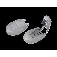 Capăt șnur, 15x19 mm - Transparent (20 Bucăți)