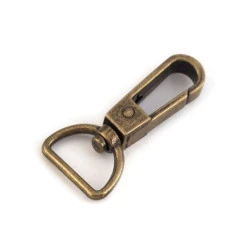 Carabină metalică pivotantă, orificiu 20 mm - Alamă antică (1 Bucată)