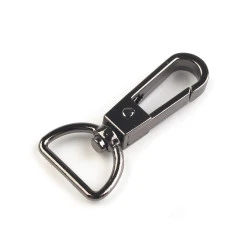 Carabină metalică pivotantă, orificiu 20 mm - Nichel negru (1 Bucată)