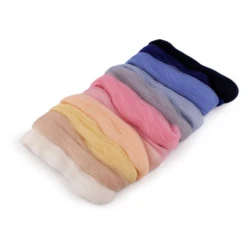 Lână merinos pieptănată, 50 g, 12 culori/set - Mix (1 Sac)