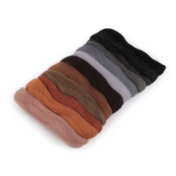 Lână merinos pieptănată, 50 g, 12 culori/set - Mix (1 Sac)