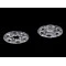 Capse de cusut din plastic, ø13 mm, ø15 mm - Transparent (10 Perechi)