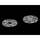 Capse de cusut din plastic, ø13 mm, ø15 mm - Transparent (10 Perechi)