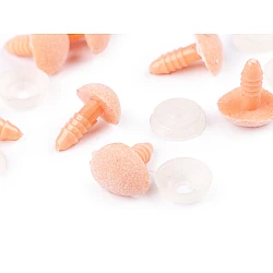 Nas pentru jucării cu dispozitiv de siguranță, 11x14 mm - Roz somon închis (50 Seturi)