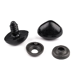 Nas pentru jucării cu dispozitiv de siguranță, 15x20 mm - Negru (5 Seturi)