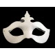 Mască de carnaval decorabilă - Alb (1 Bucată)