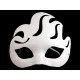 Mască de carnaval decorabilă - Alb (1 Bucată)