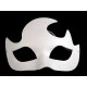 Mască de carnaval decorabilă - Alb (1 Bucată)