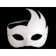 Mască de carnaval decorabilă - Alb (1 Bucată)