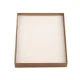 Cutie cu capac transparent, capitonată, 16x19,5 cm - Maro natural (1 Bucată)
