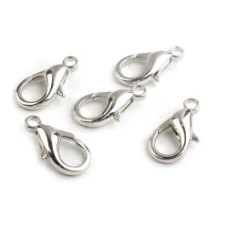 Carabină metalică, 2,5 mm - Nichel (5 Bucăți)