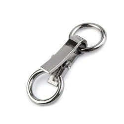 Închizătoare decorativă, 21x60 mm - Nichel negru (1 Pereche)