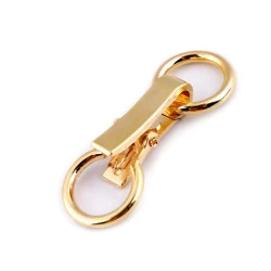 Închizătoare decorativă, 21x60 mm - Auriu (10 Perechi)