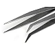 Pensetă metalică, lungime 12,5 cm - Nichel (10 Bucăți)