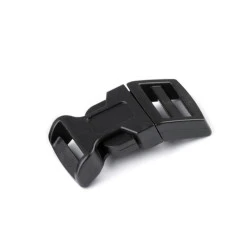 Cataramă trident curbată, lățime 15 mm - Negru (20 Seturi)