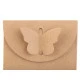 Cutie cu închizătoare fluture - Maro natural (50 Bucăți)