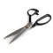 Foarfecă de croitorie, integral metalică, lungime 23 cm - Negru (1 Bucată)