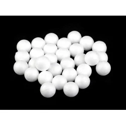 Bile polistiren, ø2 cm - Alb (1 Sac)