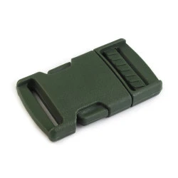 Cataramă trident, lățime 25 mm - Verde închis (5 Perechi)