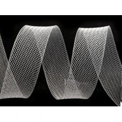 Rijelină rigidă, lățime 2,5 cm - Transparent (1 Metru)
