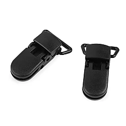 Clipsuri din plastic, lățime 20 mm - Negru (20 Bucăți)