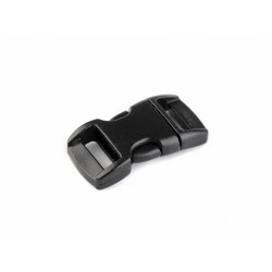 Cataramă trident curbată, lățime 10 mm - Negru (10 Perechi)