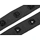 Bandă cu capse pentru confecții textile /  body, lățime 17 mm - Negru (1 Metru)