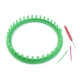 Gherghef pentru tricotat circular, set 4 piese, ø24 cm - Verde irlandez (1 Set)