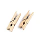 Cârlige lemn, 7x35 mm - Natural deschis (500 Bucăți)