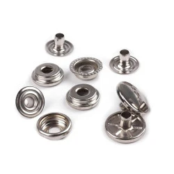 Capse metalice o-spring (am6), ø15 mm - vrac - Nichel (10 Seturi)