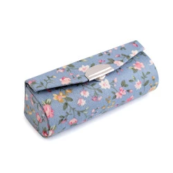 Etui pentru ruj cu oglindă - Bleu pal (1 Bucată)