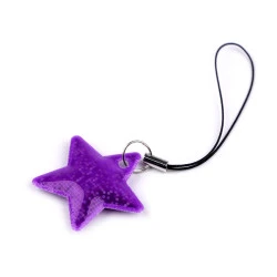 Agăţătoare reflectorizantă pentru fermoar steluță - Violet (1 Bucată)