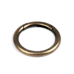 Inel carabină, ø34 mm - Alamă antică (1 Bucată)
