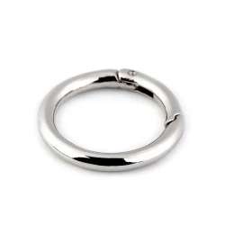 Inel carabină, ø34 mm - Nichel (1 Bucată)