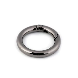 Inel carabină, ø25 mm - Nichel negru (1 Bucată)