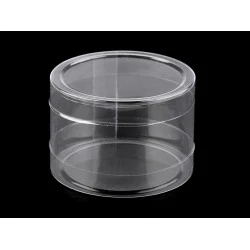 Cutie din plastic transparent cu capac - Transparent (1 Bucată)