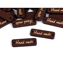 Etichete lemn hand made, 10x30 m - Maro închis (10 Bucăți)