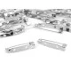 Bază broșă, 5x29 mm - Platinum (10 Bucăți)